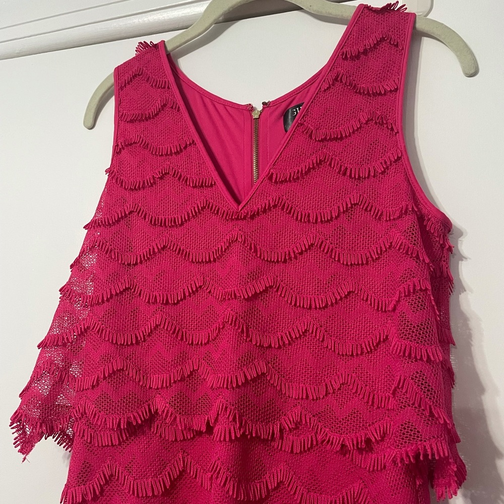 GUESS Pink Fringe Dress